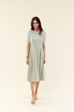 A-Line Back Neckline Dress